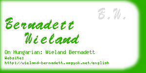 bernadett wieland business card